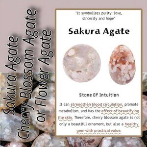Learn About Sakura, Cherry Blossom or Flower Agate 💕🌸